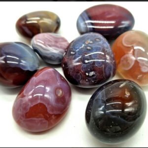 Pierre Roulée Agate Botswana – Élégance et Harmonie