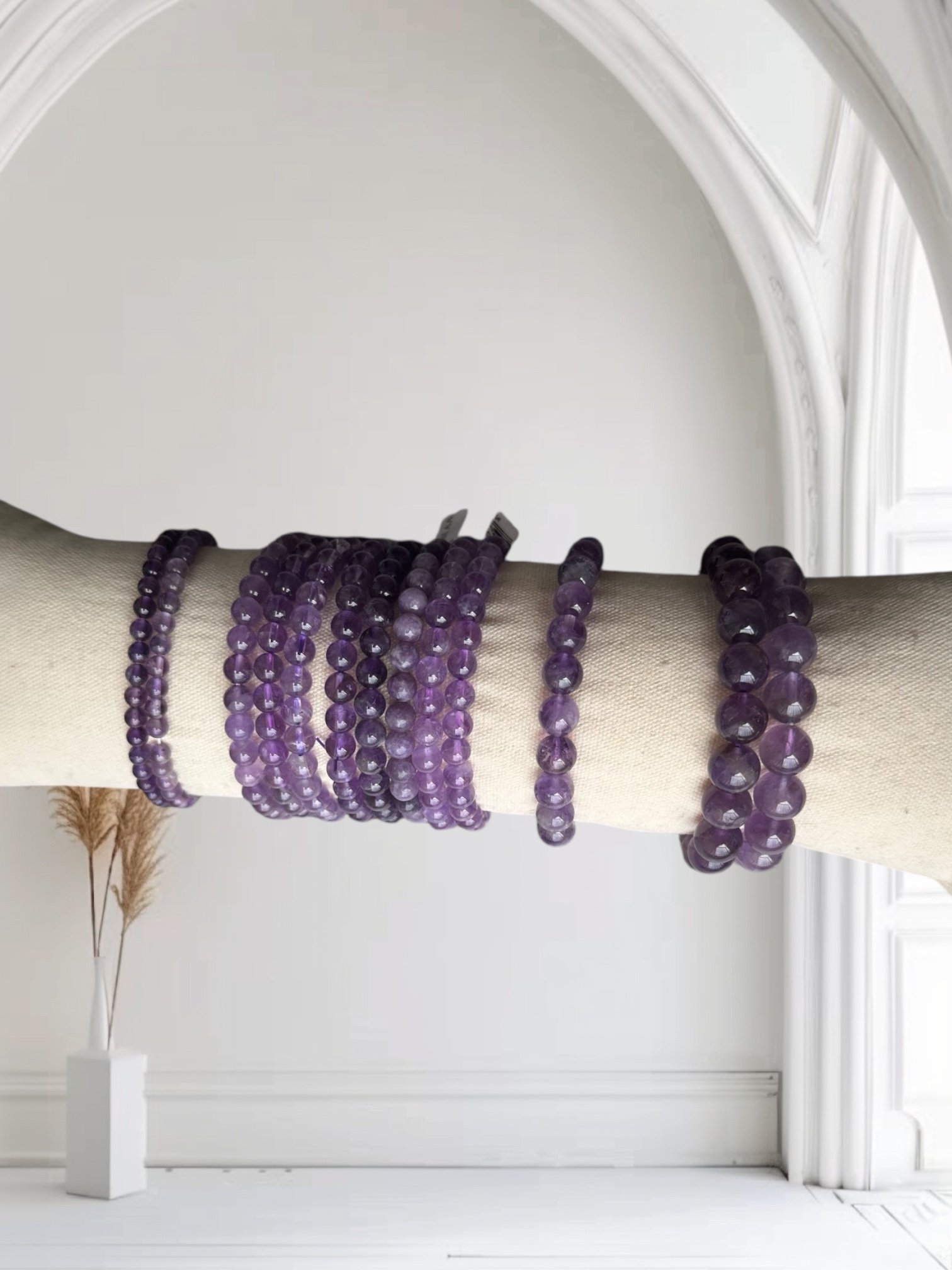 Bracelet en Améthyste Naturelle – Apaisement, Intuition et Protection – Image 3