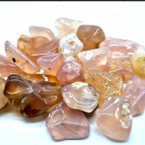 Pierre Roulée Calcédoine Rose B – Harmonie et Douceur Émotionnelle