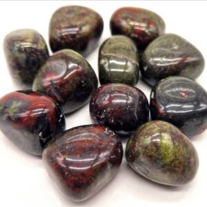 Pierre Roulée Jaspe Sang de Dragon A – Force et Protection Ancestrale