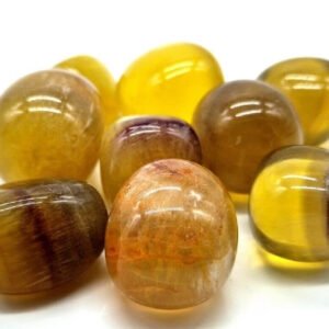 Pierre Roulée – Fluorite Jaune A (Vente à l’unité)