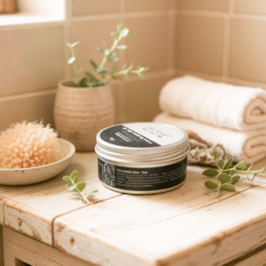 Beurre de Karité Menthe Poivrée – Soin Rafraîchissant et Revitalisant