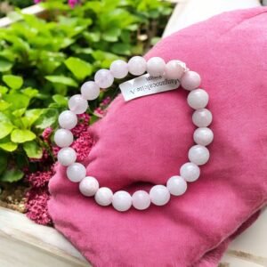 Bracelet en Manganocalcite – Guérison Émotionnelle, Douceur et Amour de Soi