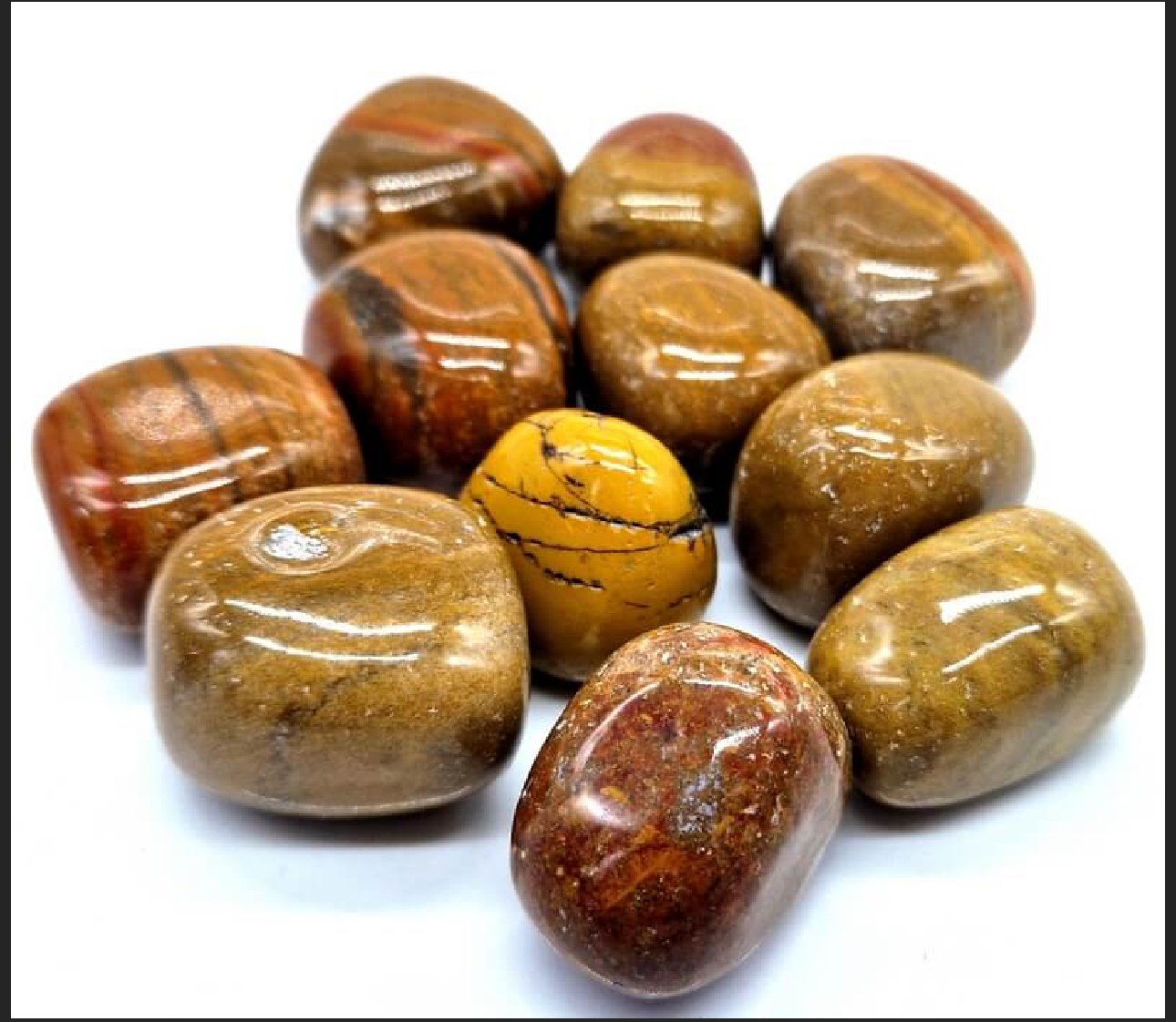 Pierre Roulée – Jaspe Mookaïte A (Vente à l’unité)