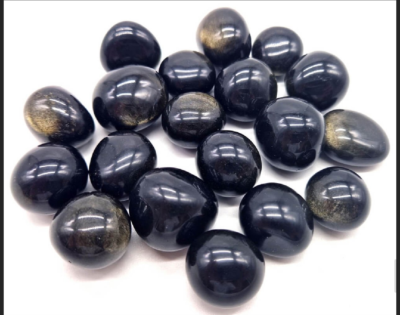 Pierre Roulée – Obsidienne Dorée (Vente à l’unité)