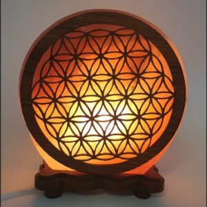 Lampe en Sel de l’Himalaya – Fleur de Vie Énergisante