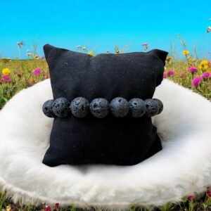 Bracelet Pierre de Lave 10 mm – Force, Ancrage et Transformation